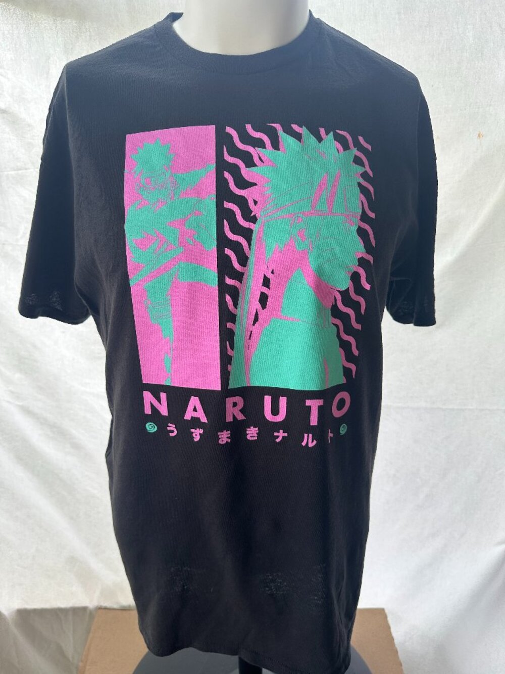 Naruto Shippuden Collection Men's Black Shirt Large Viz Media Cotton